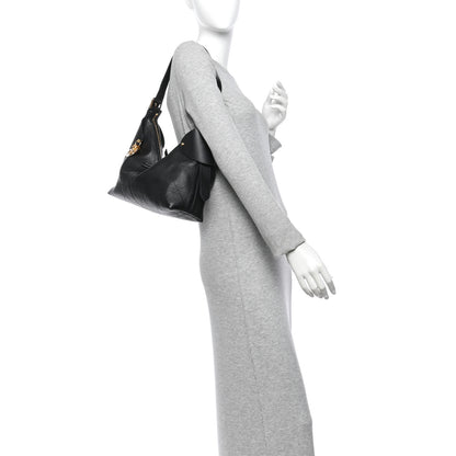 Christian Dior Grained Calfskin Flat Macrocannage Medium Voyage Bag Black 2 of 10