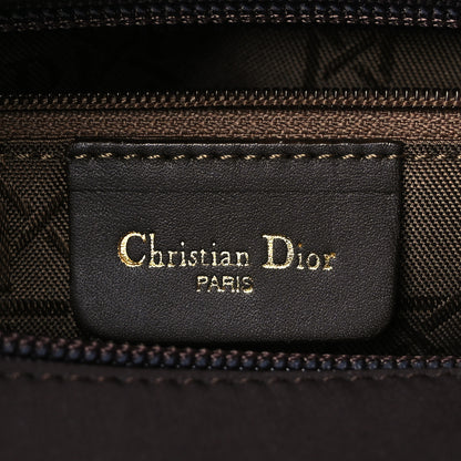 Christian Dior Nylon Cannage Shoulder Bag Marron Fonce 6 of 11