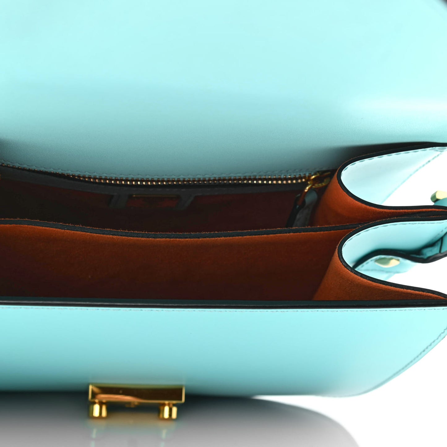 Calfskin Patricia Crossbody Bag Pool Blue
