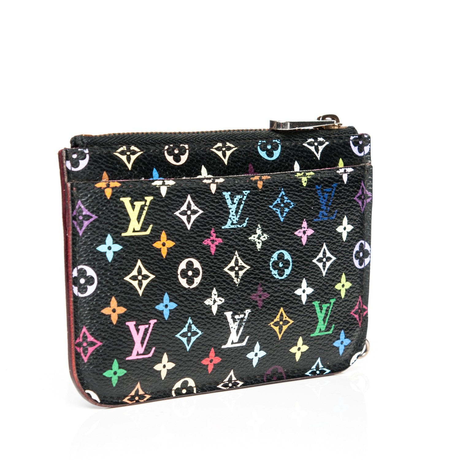Louis Vuitton Monogram Multicolor Key Pouch Black Grenade 3 of 6