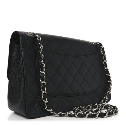 Chanel Caviar Quilted Jumbo Double Flap Black 3 of 11