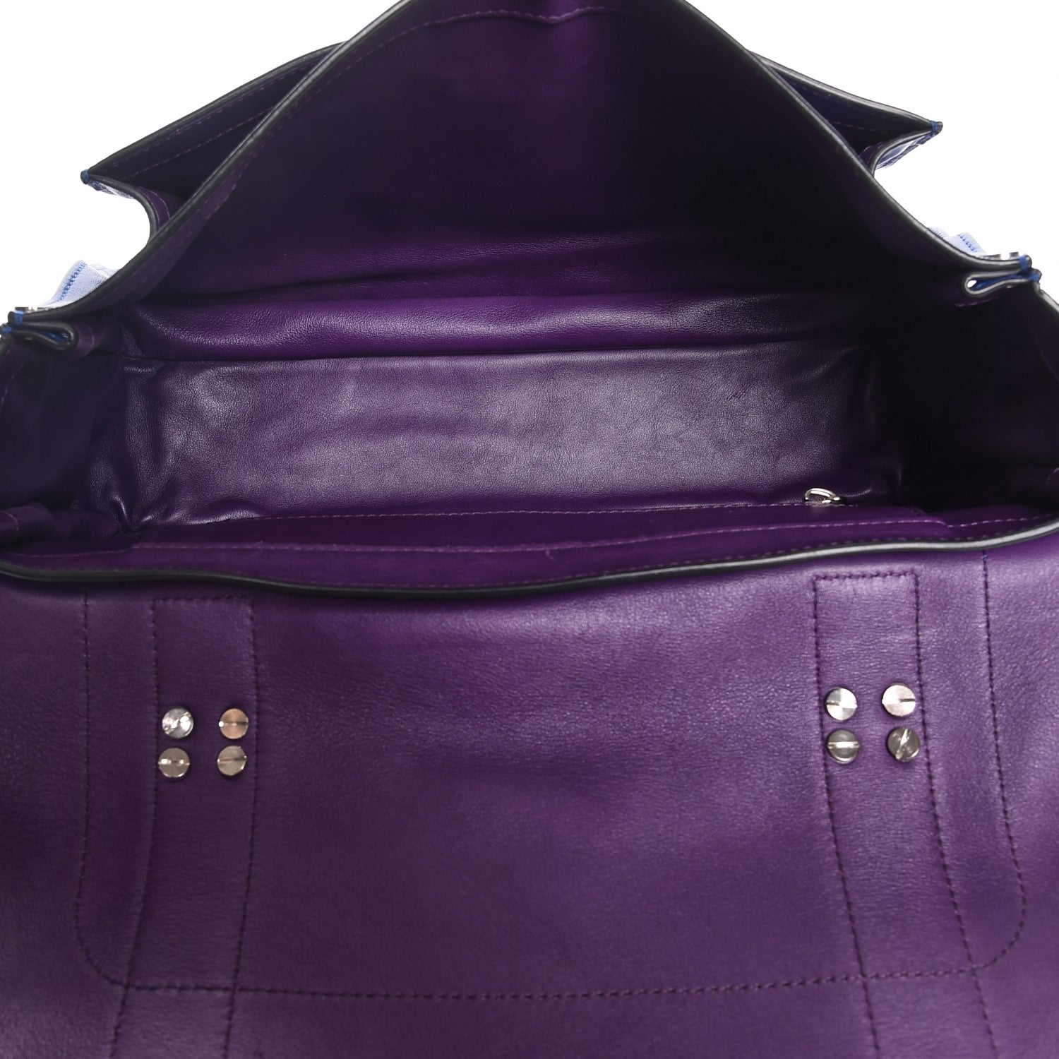 Proenza Schouler Lambskin Medium Double Sided PS1 Satchel Royal Blue Veruca Salt 6 of 12