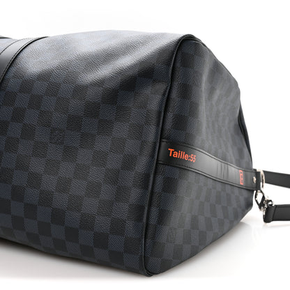 Louis Vuitton Damier Cobalt Race Keepall Bandouliere 55 9 of 9