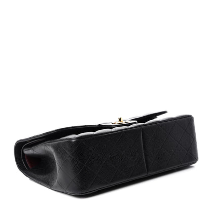 Chanel Caviar Quilted Jumbo Double Flap Black 4 of 10