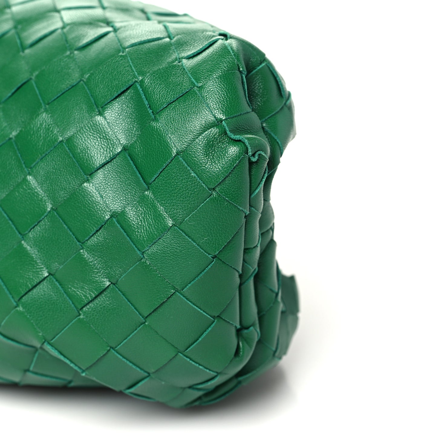 Nappa Maxi Intrecciato The Pouch Oversized Clutch Racing Green