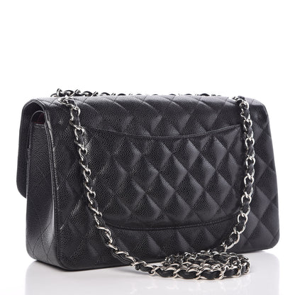 Chanel Caviar Quilted Jumbo Double Flap Black 4 of 11