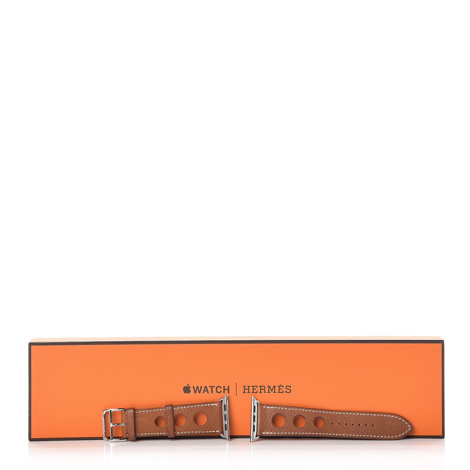Hermes Barenia 44mm Apple Watch Single Tour Rallye Band Fauve 6 of 6