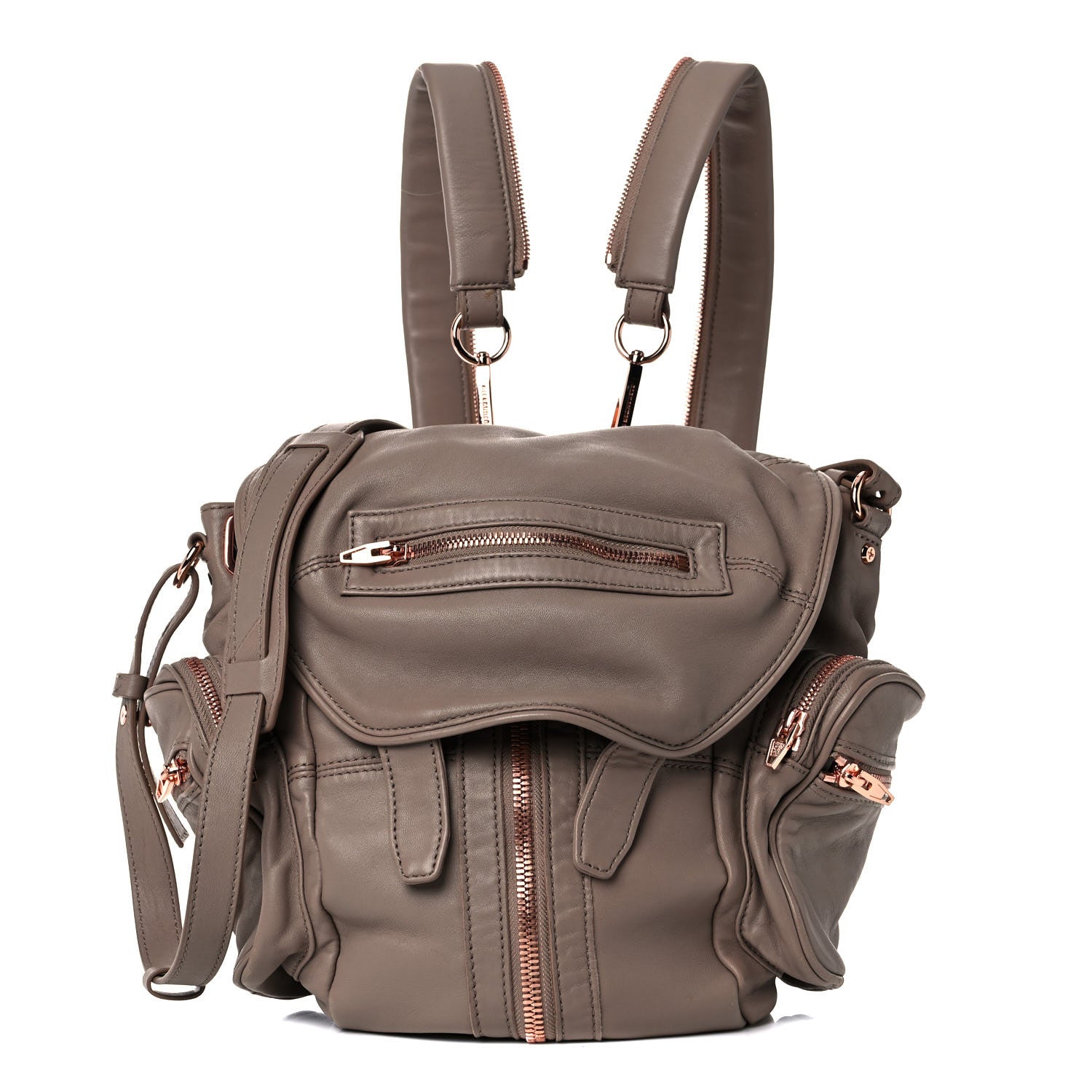Alexander Wang Lambskin Marti Backpack Bag Light Brown 1 of 13