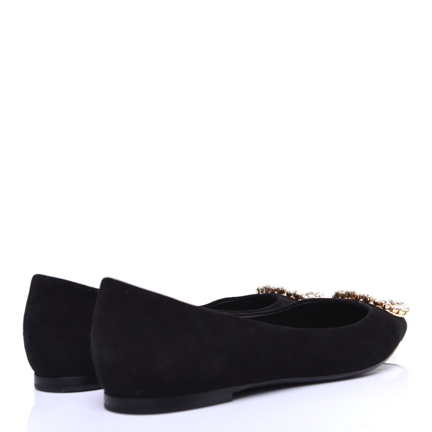 Louis Vuitton Suede Madeleine Flat 38.5 Black 4 of 14