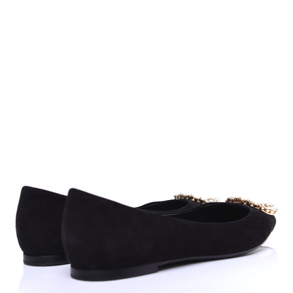 Louis Vuitton Suede Madeleine Flat 38.5 Black 4 of 14