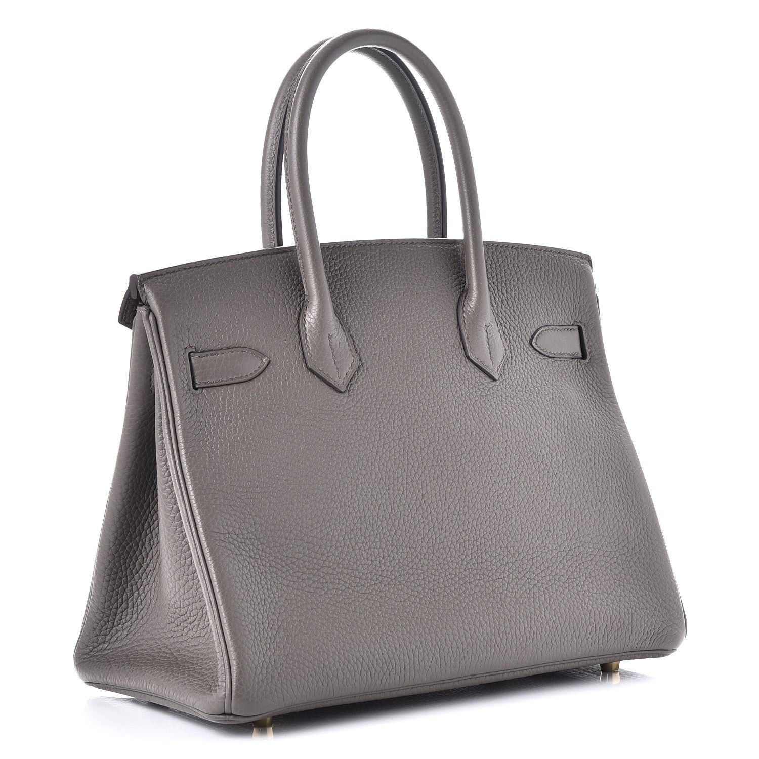 Hermes Taurillon Clemence Birkin 30 Etain 3 of 37