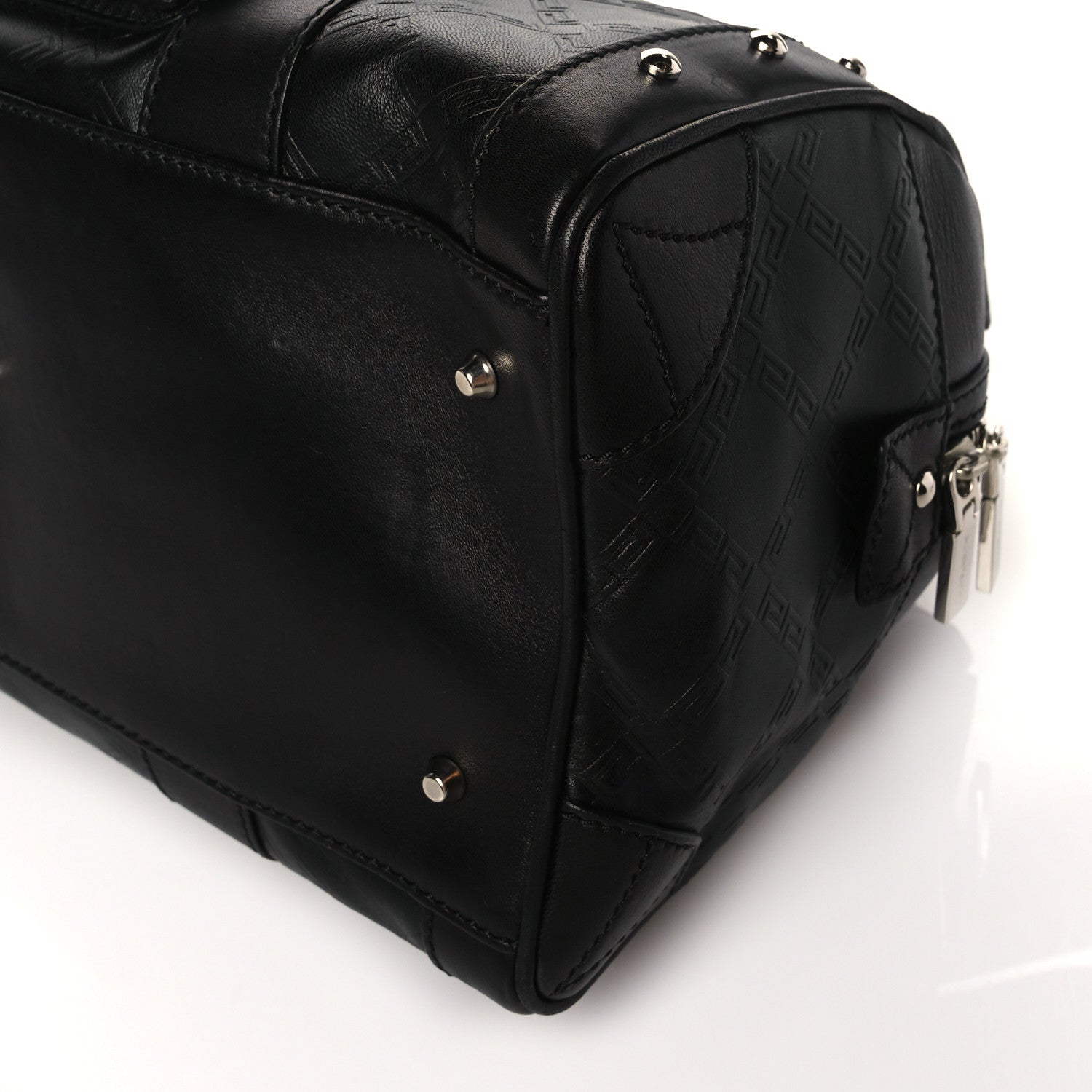 Versace Nappa Quilted Icon Bowler Black 8 of 8