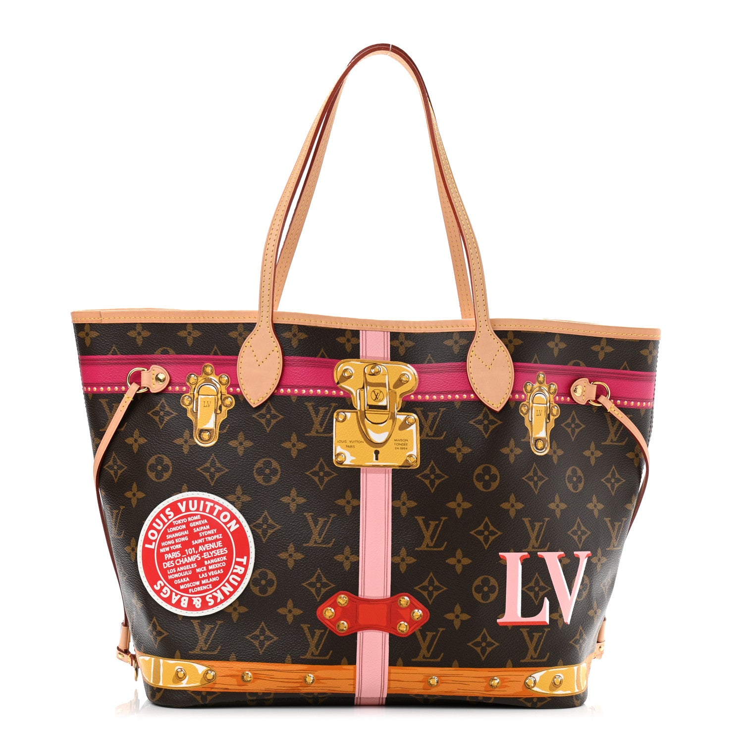 Louis Vuitton Monogram Summer Trunks Neo Neverfull MM 3 of 10