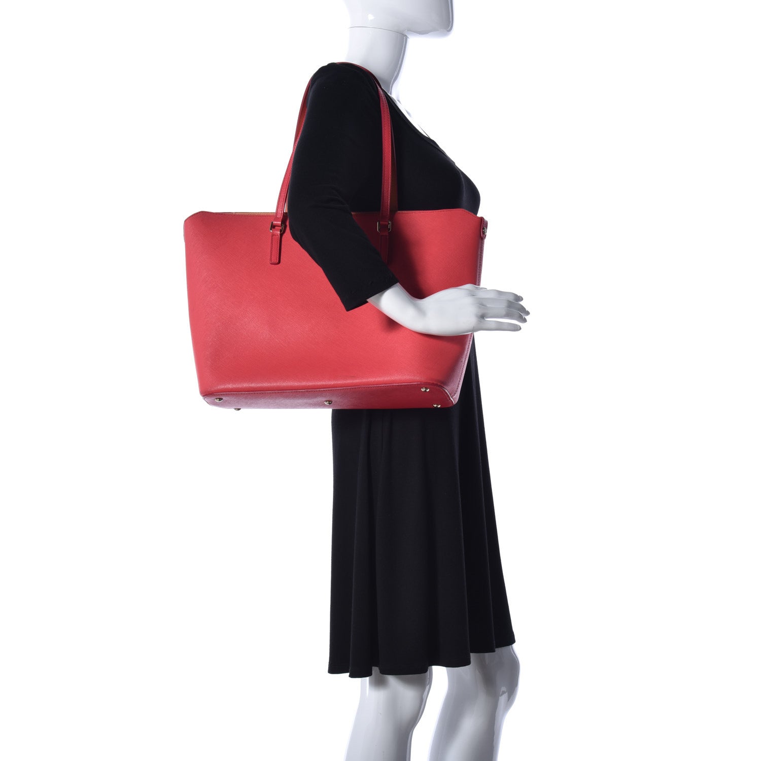 MCM Saffiano Medium Project Tote Pink 2 of 10