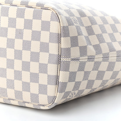 Louis Vuitton Damier Azur Neo Neverfull MM Rose Ballerine 8 of 9