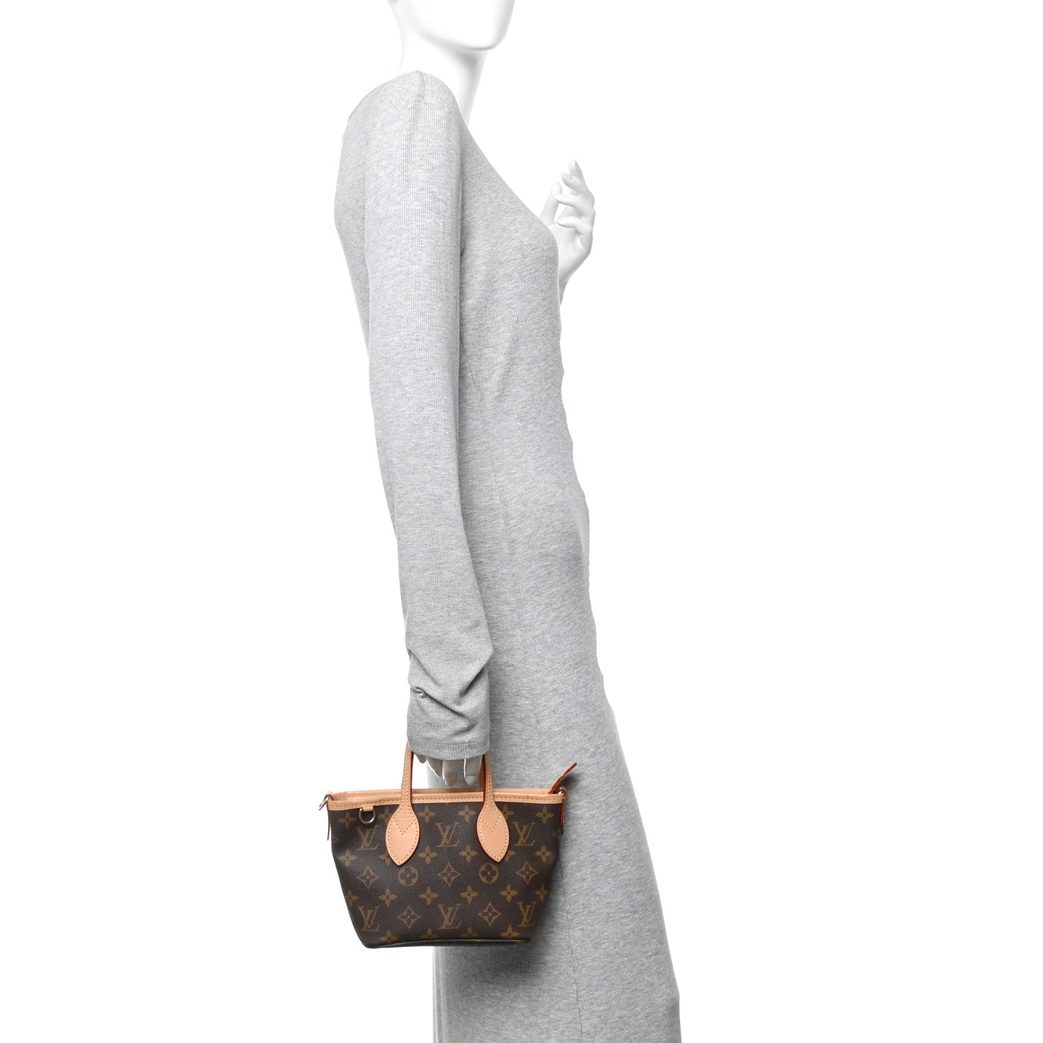 Louis Vuitton Monogram Neverfull BB Beige 2 of 9
