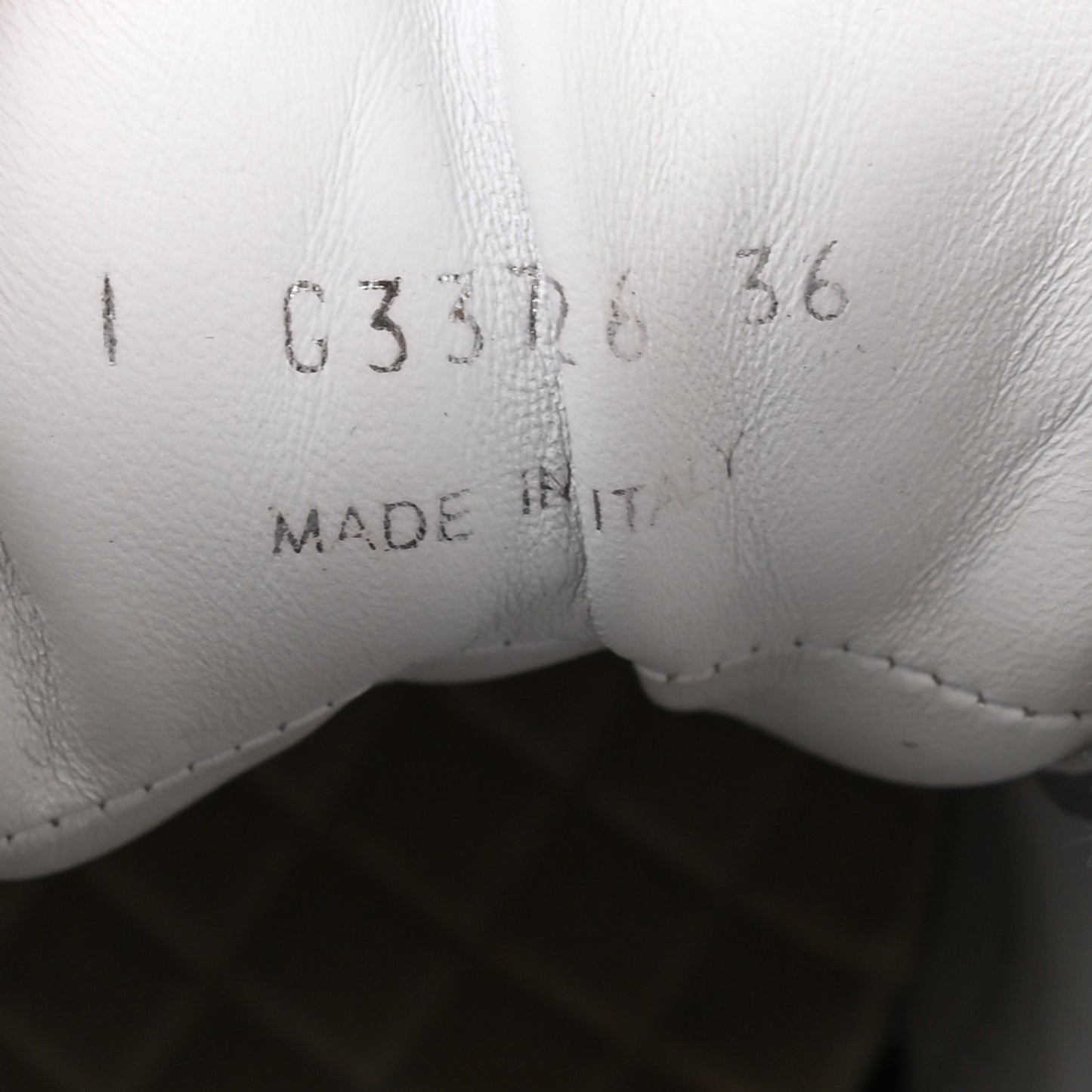 Suede Calfskin Lambskin High Top CC Sneakers 36 White Grey Fluo Blue