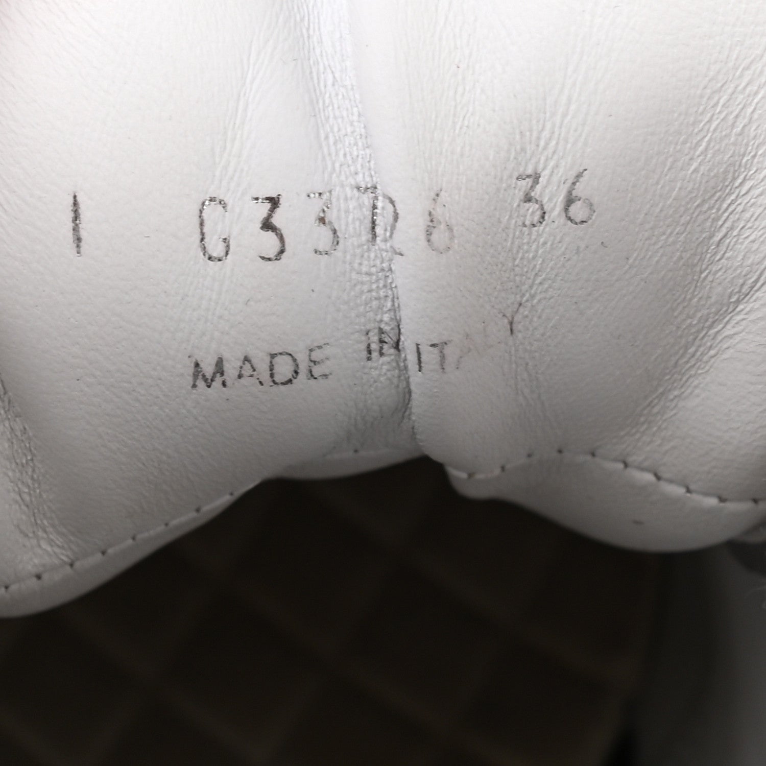 Chanel Suede Calfskin Lambskin High Top CC Sneakers 36 White Grey Fluo Blue 6 of 11
