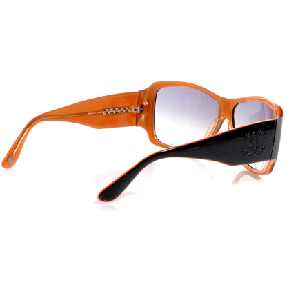 Chanel Black Crystal CC Logo Sunglasses 5096-B Black 2 of 4