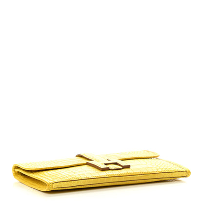 Hermes Matte Alligator Jige Duo Clutch Mimosa 5 of 11