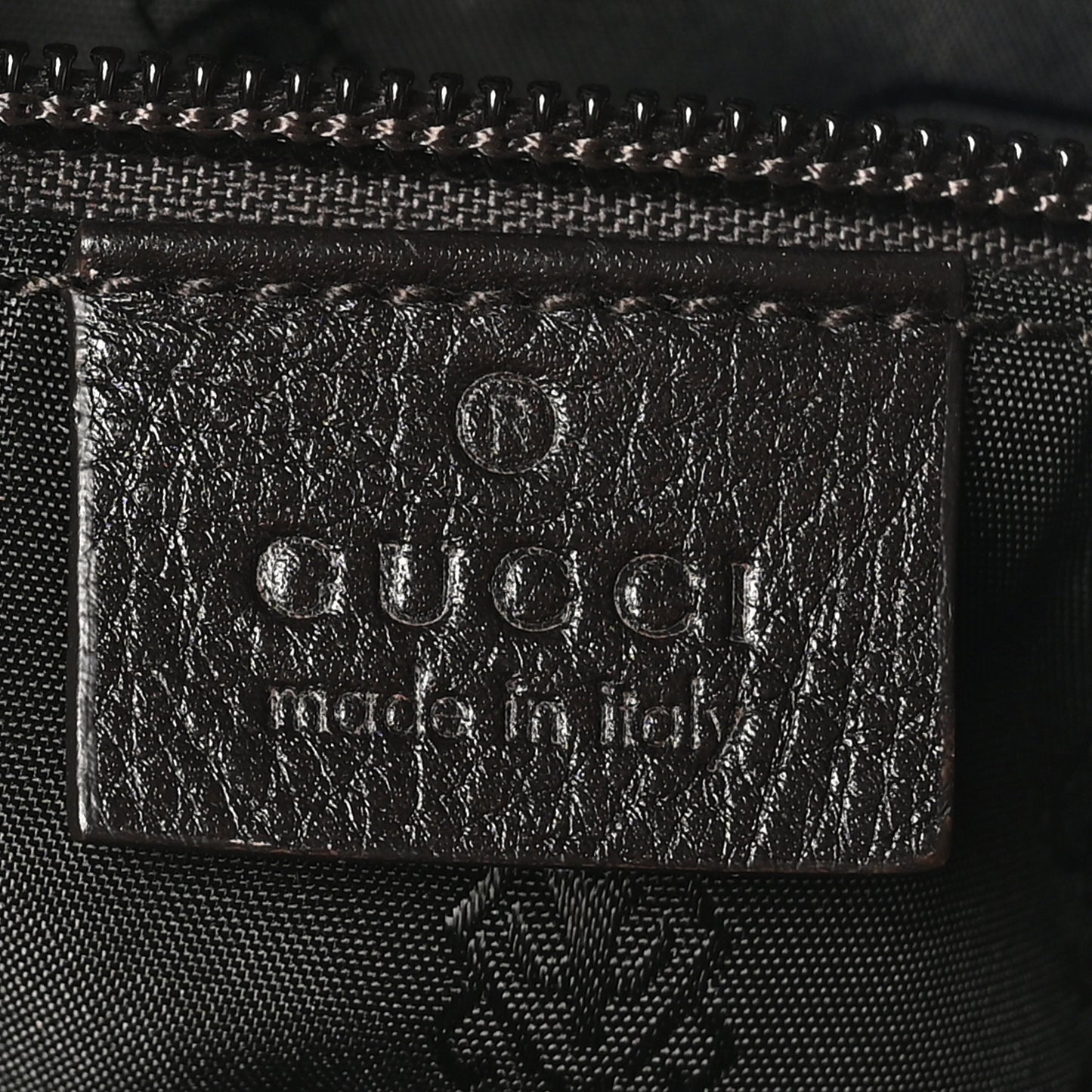 Guccissima Small Flat Messenger Bag Dark Brown