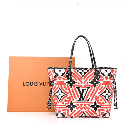 Louis Vuitton Monogram Giant Crafty Neverfull MM Creme Rouge Black 10 of 10