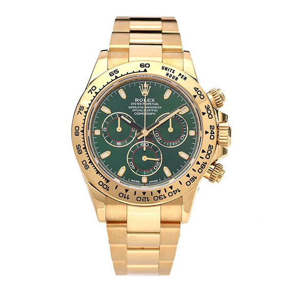 Rolex Daytona Yellow Gold Green Dial