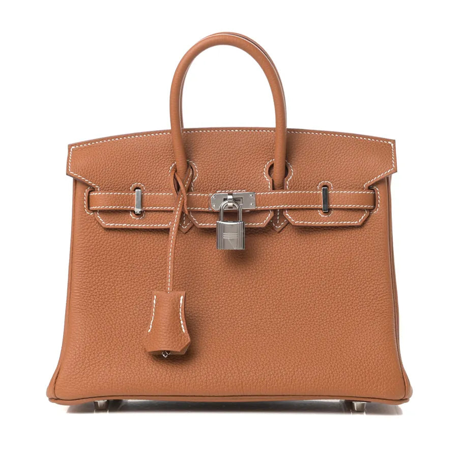 HERMES Togo Birkin 25 Gold