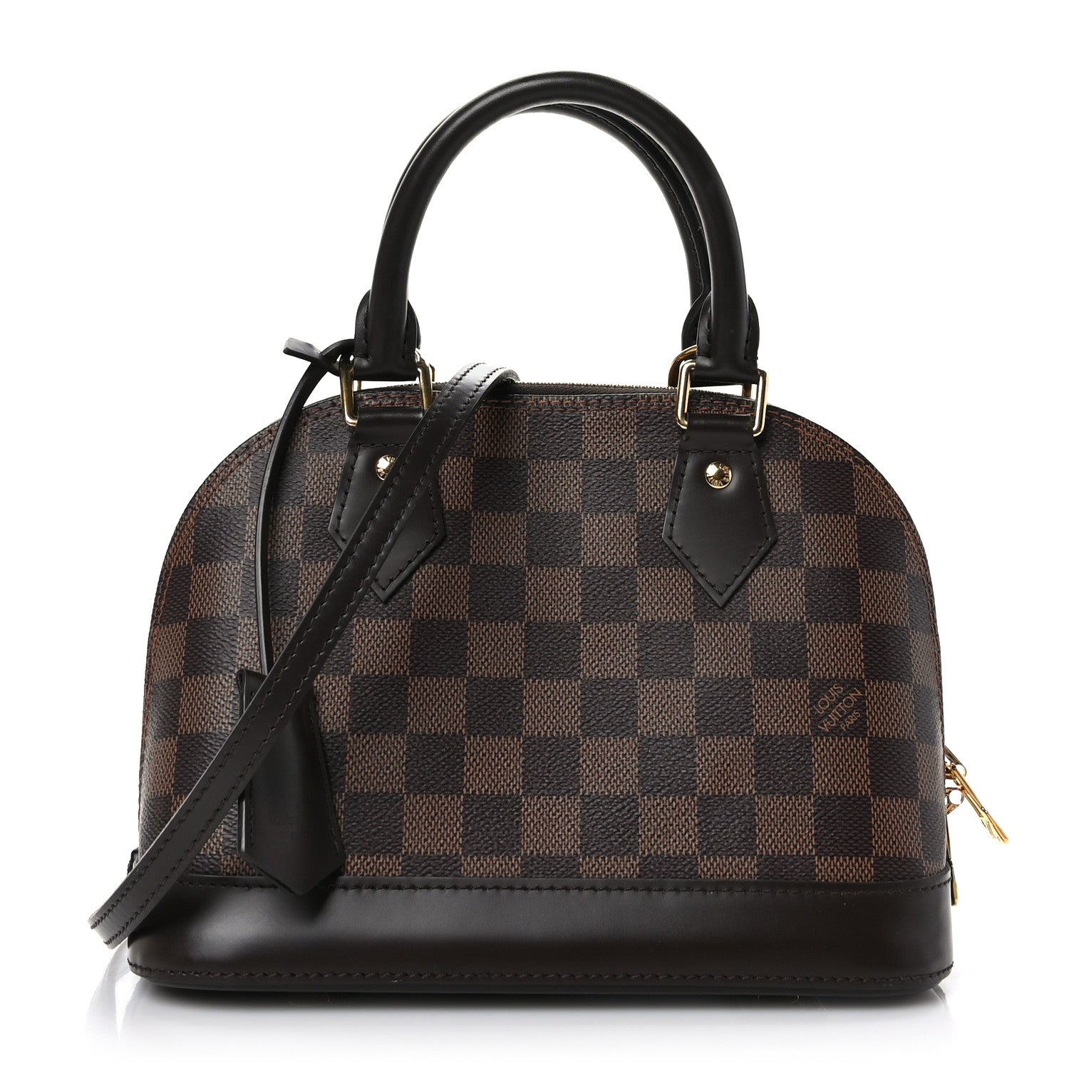 LOUIS VUITTON Damier Ebene Alma size BB by fashionphile
