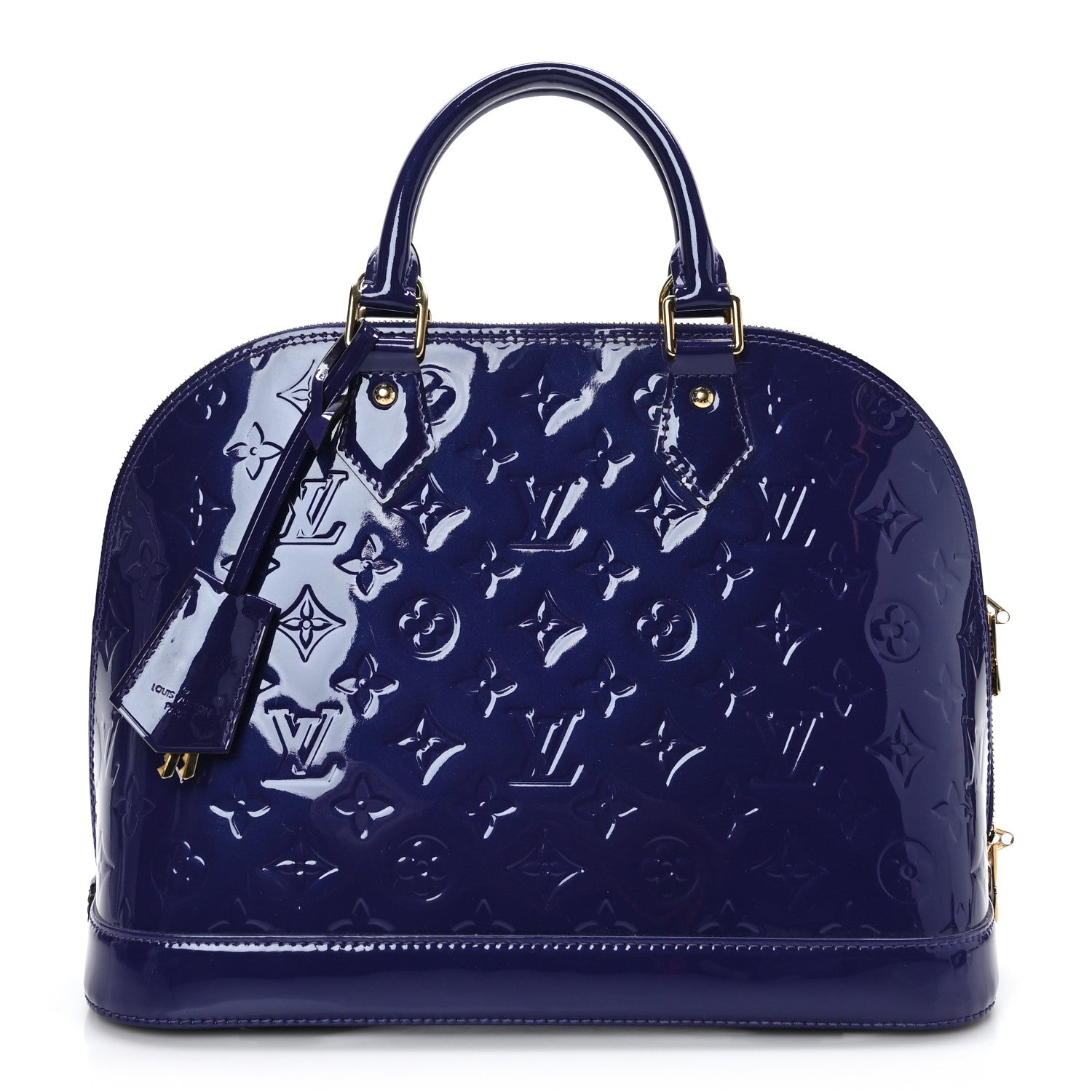 LOUIS VUITTON Vernis Alma size PM in the color Blueberry by fashionphile