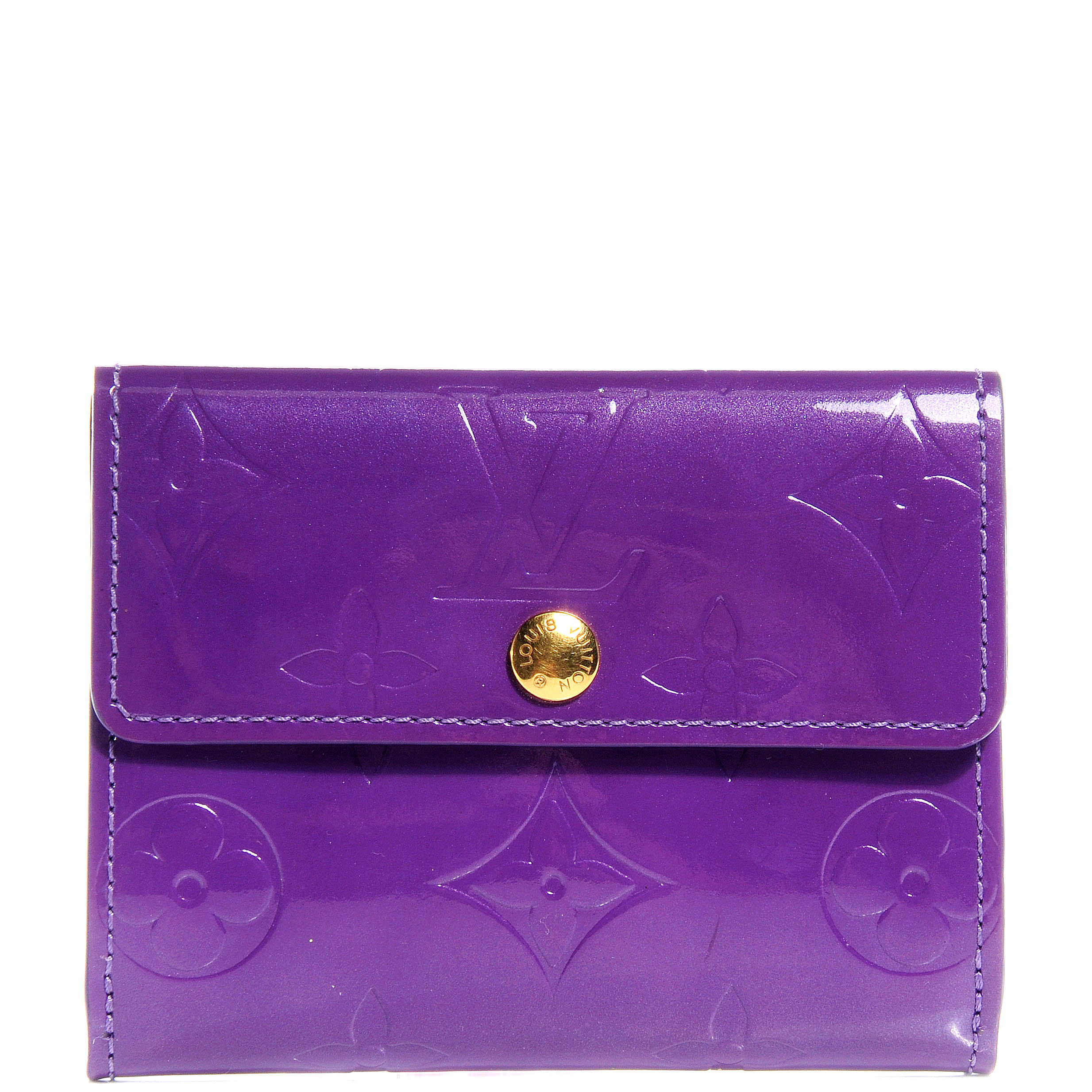 LOUIS VUITTON Vernis Ludlow Wallet Purple 64350