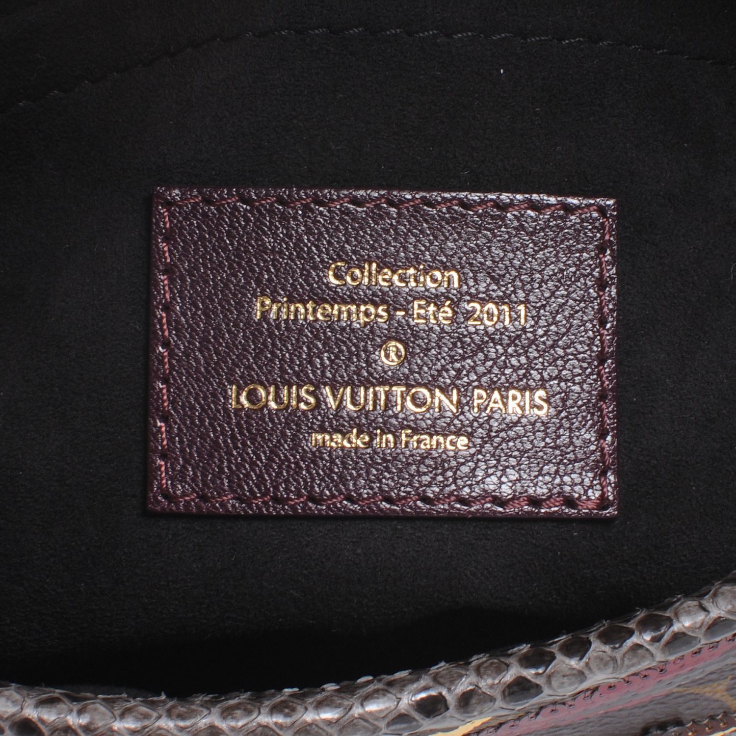 LOUIS VUITTON Monogram Savage Tiger Clutch Bordeaux 46896