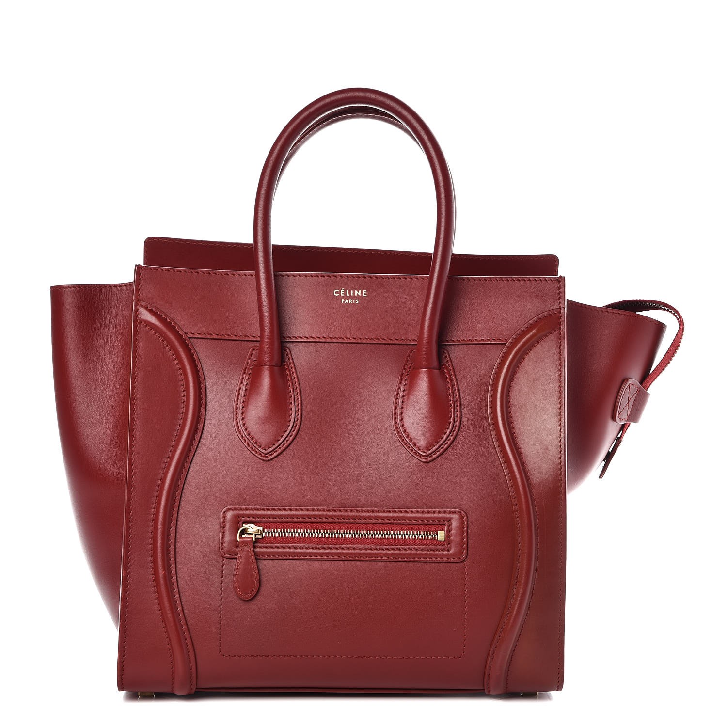 CELINE Palmelato Mini Luggage Red 321374