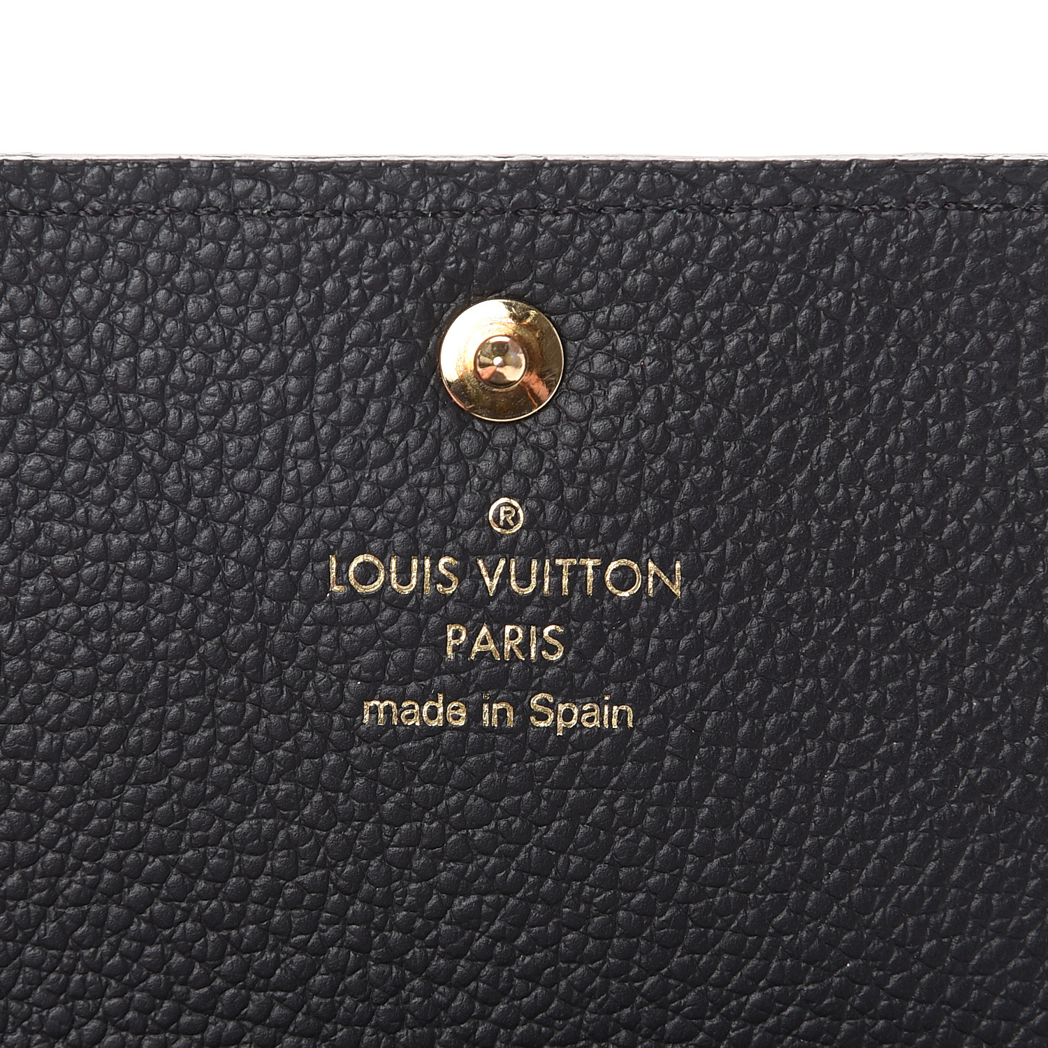 LOUIS VUITTON Empreinte Business Card Holder Black 577180