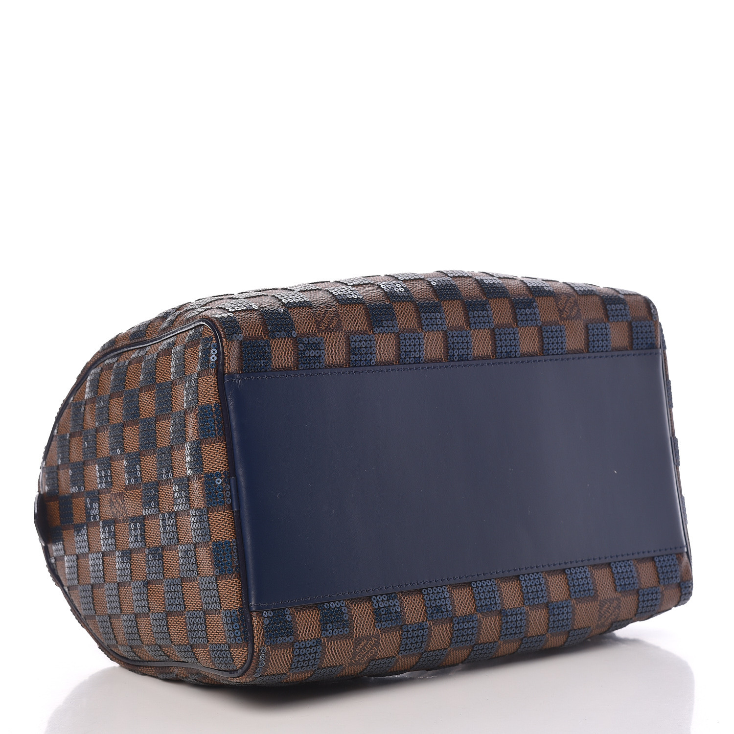 LOUIS VUITTON Damier Paillettes Speedy 30 Blue 465820