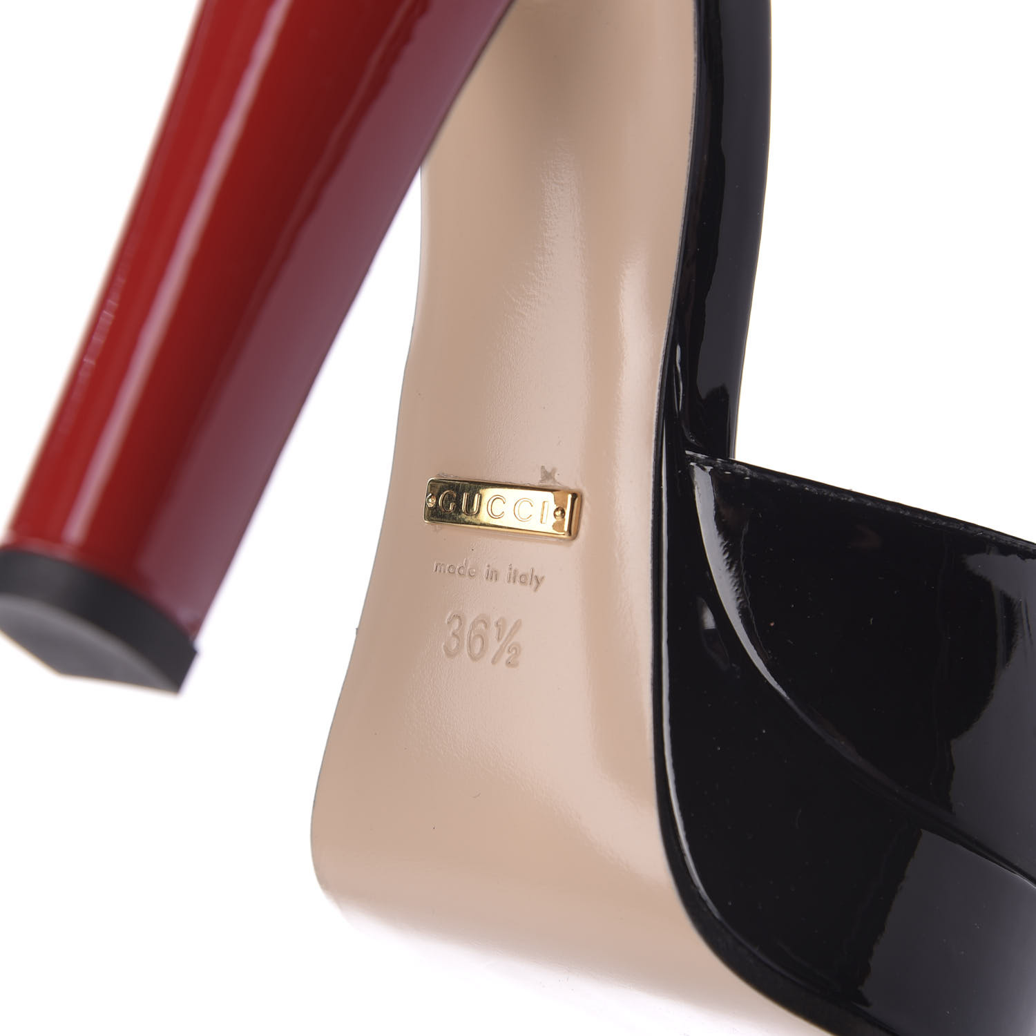gucci sadie spike platform pump