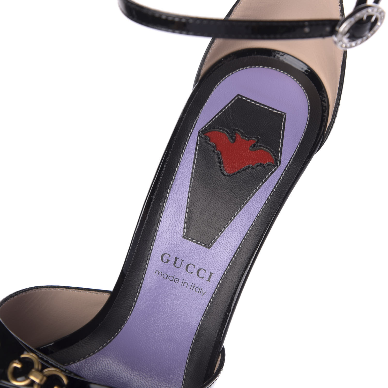 gucci sadie spike platform pump