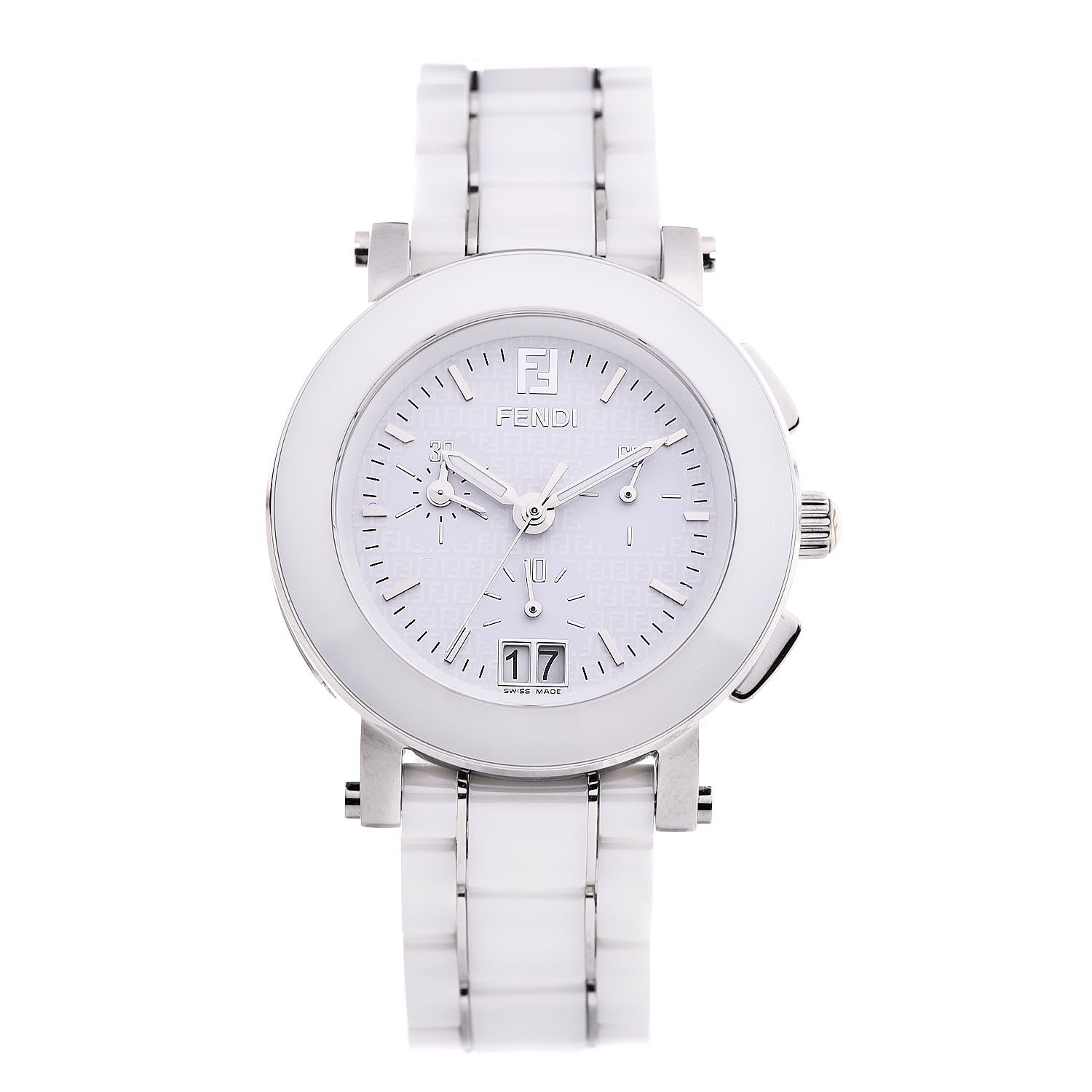 fendi ceramic watch white