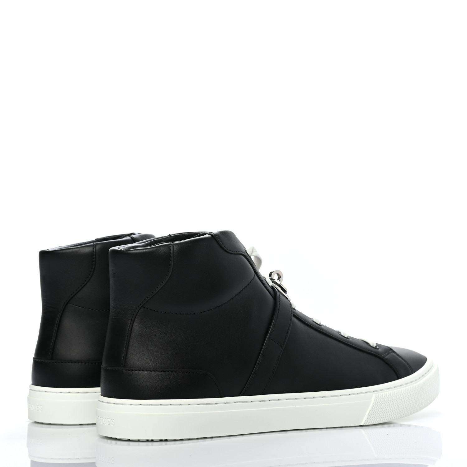 HERMES Calfskin Mens Daydream Sneakers 43.5 Black 854516 | FASHIONPHILE
