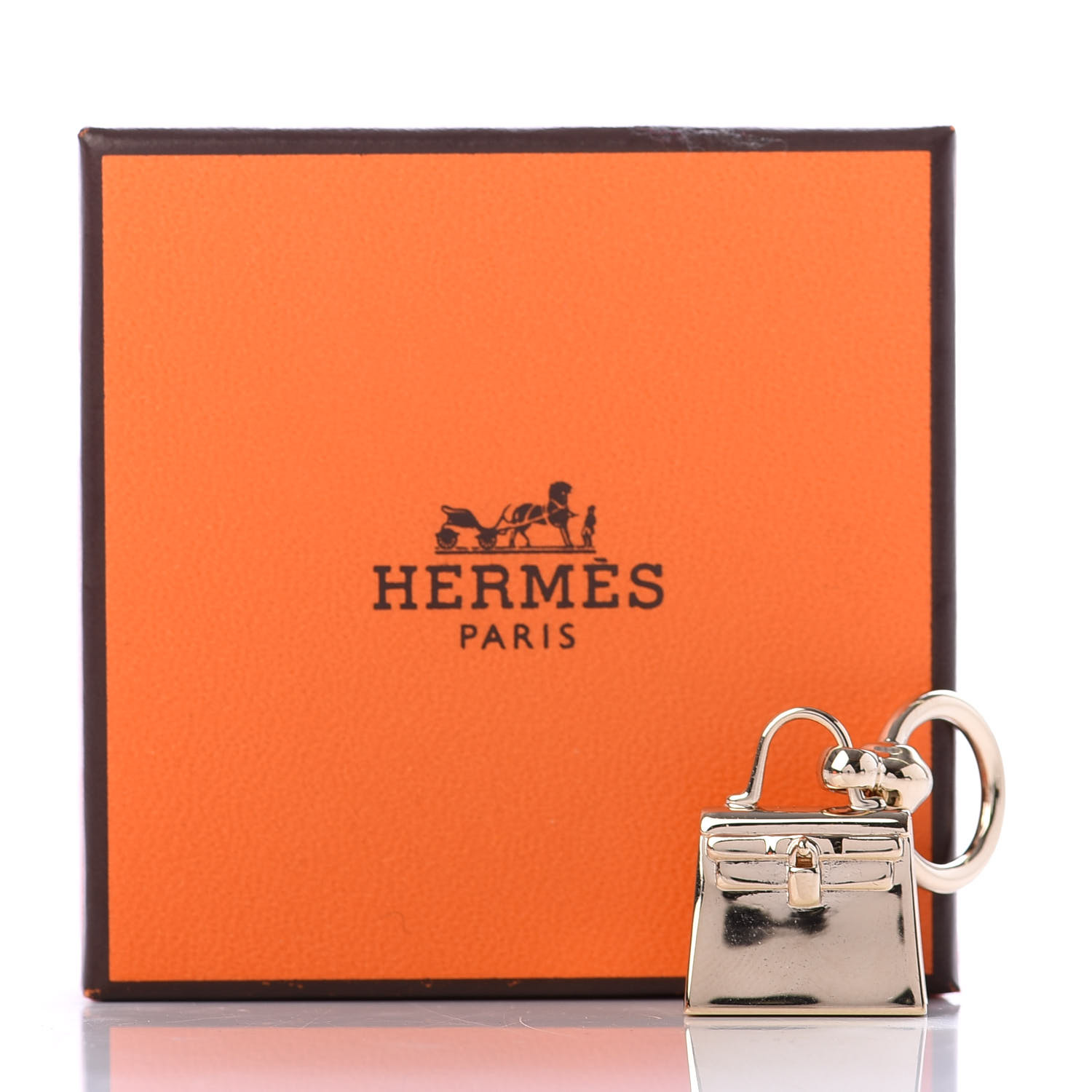 HERMES Permabrass Mini Kelly Twilly Ring 711917 | FASHIONPHILE