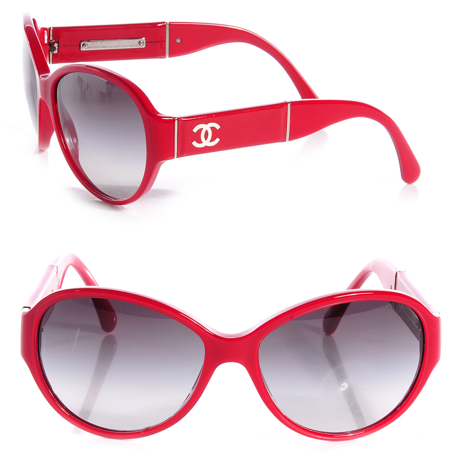 CHANEL CC Logo Sunglasses Red 5229Q 75553
