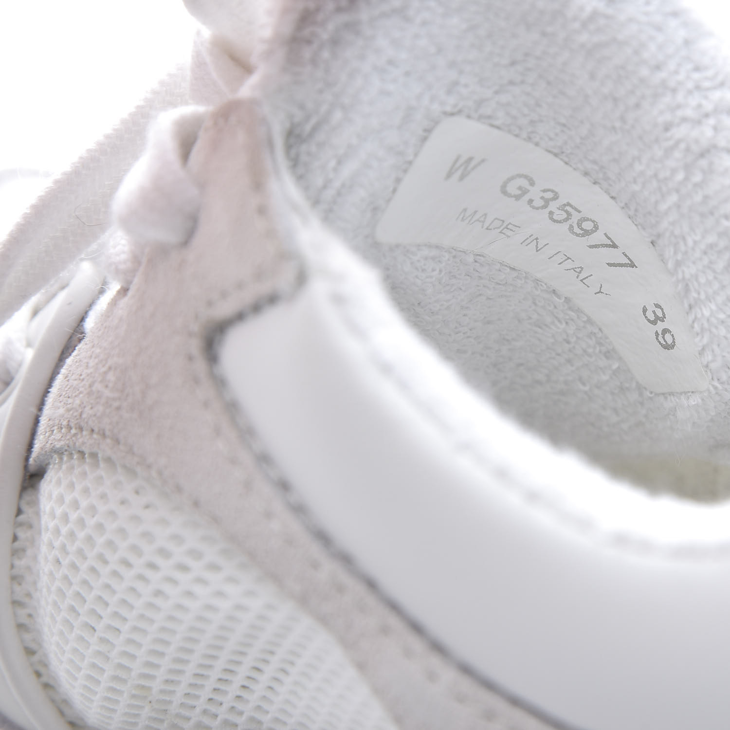fabric & suede calfskin white