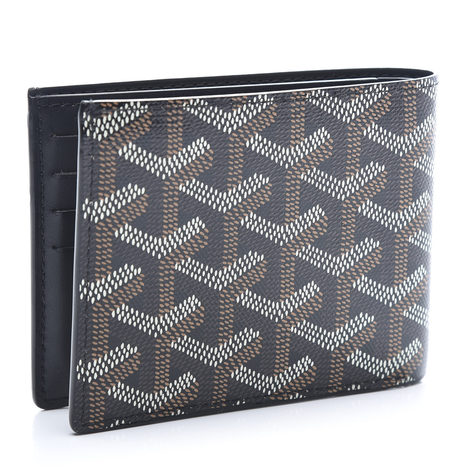 GOYARD Goyardine Bi-Fold Victoire PM Wallet Black 602229