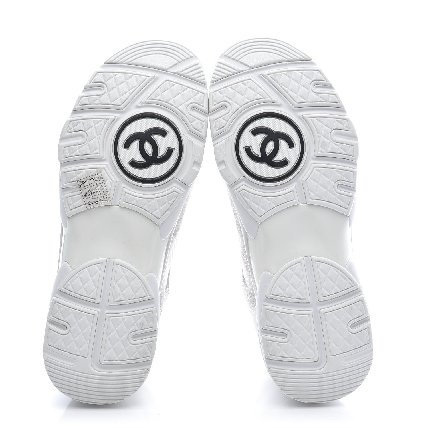 chanel fabric and suede calfskin sneakers