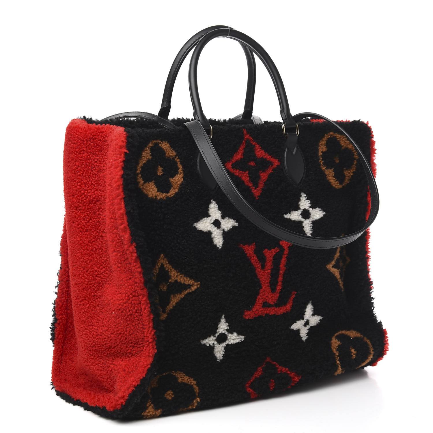 Louis Vuitton Limited Edition Monogram Fleece Teddy Twist Bag