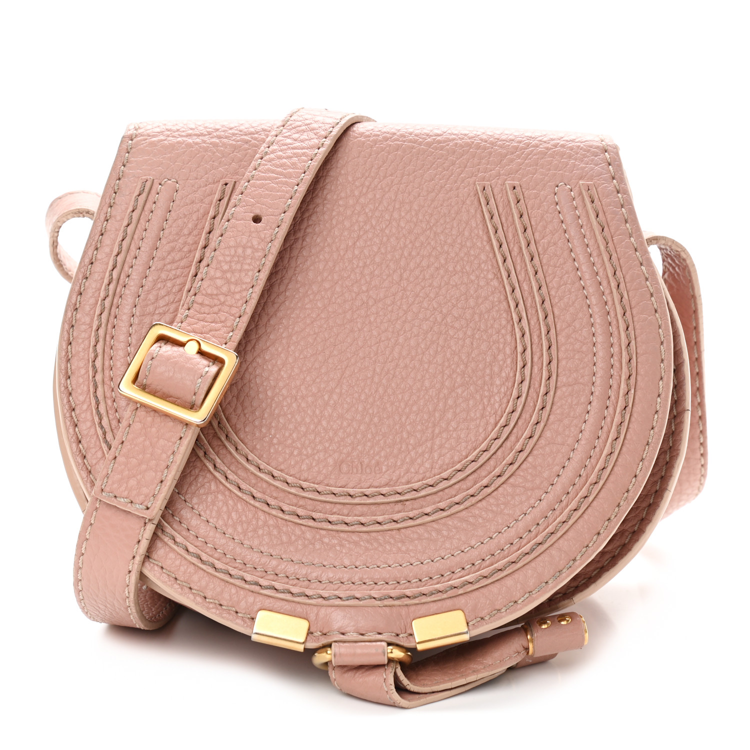 chloé marcie mini round crossbody