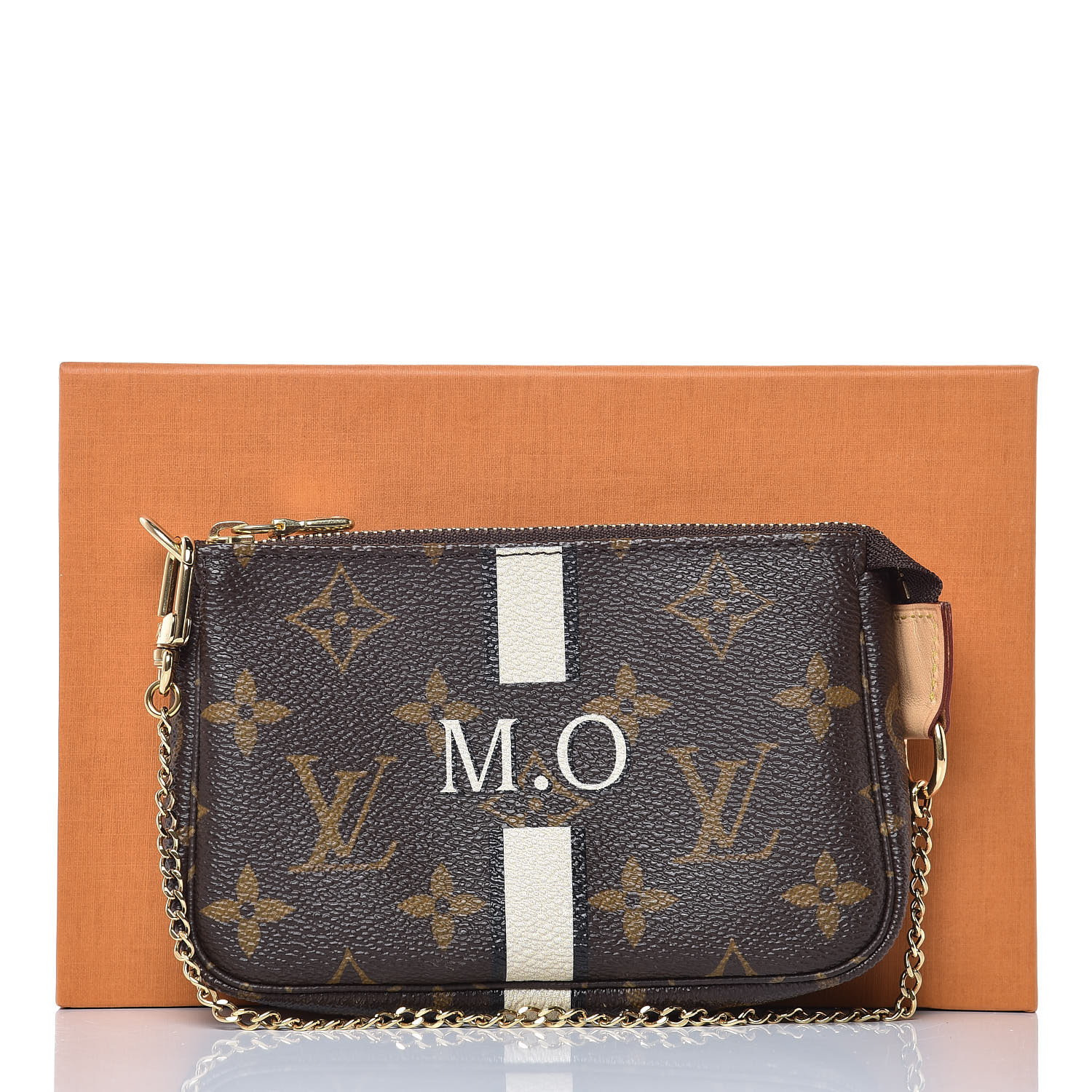 LOUIS VUITTON Monogram My LV Heritage Mini Pochette Accessories Ivoire Black 362187