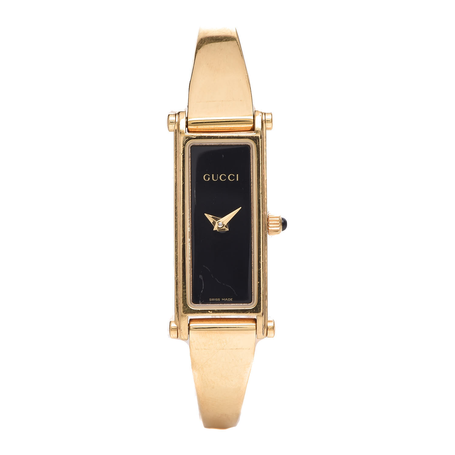 GUCCI Stainless Steel 12mm 1500L Horsebit Watch Gold 355698