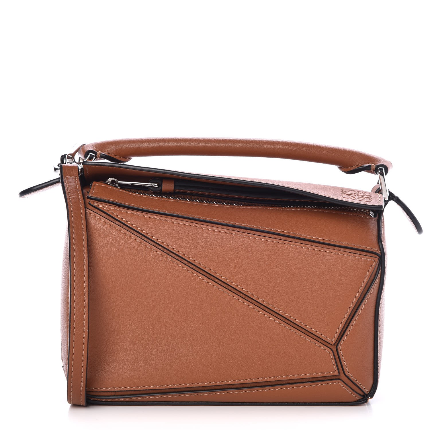 loewe mini puzzle bag tan