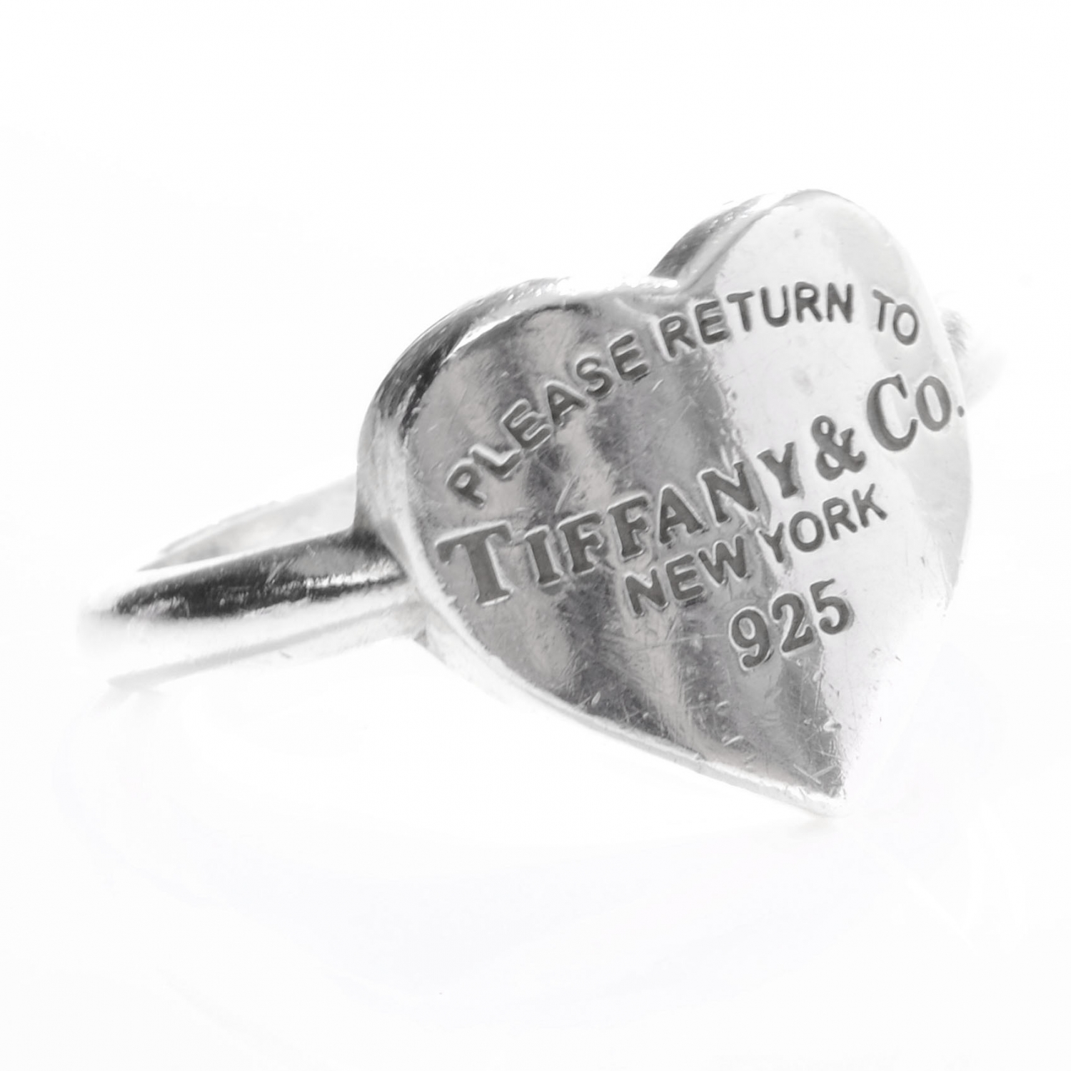 tiffany silver heart ring